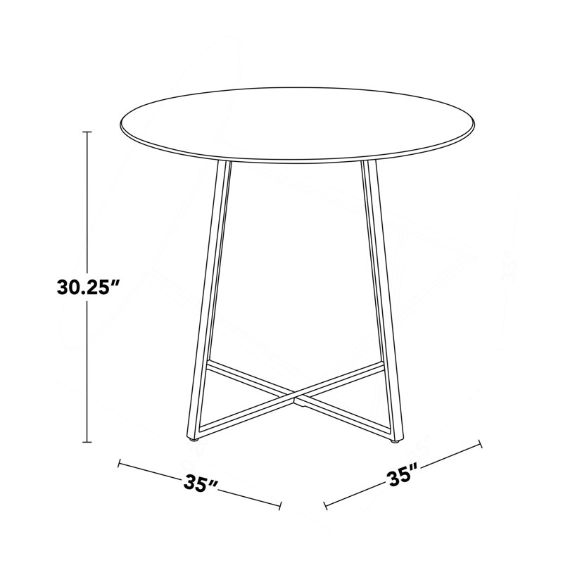 Table in Gold Metal and Clear Tempered Glass
