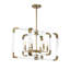 Lustre carré/rectangulaire 6 lumières façon bougie Cael-43009476