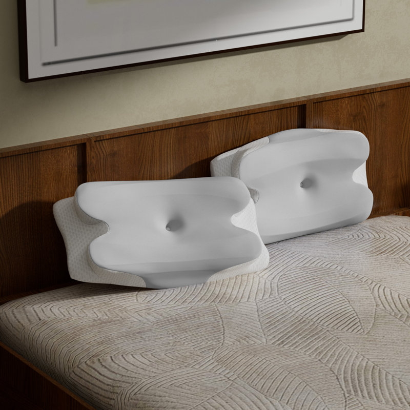 Medium-Support Memory Foam Pillow for Sleep, Quiet, Suitable for Side Sleep Stomach Sleep, Grey