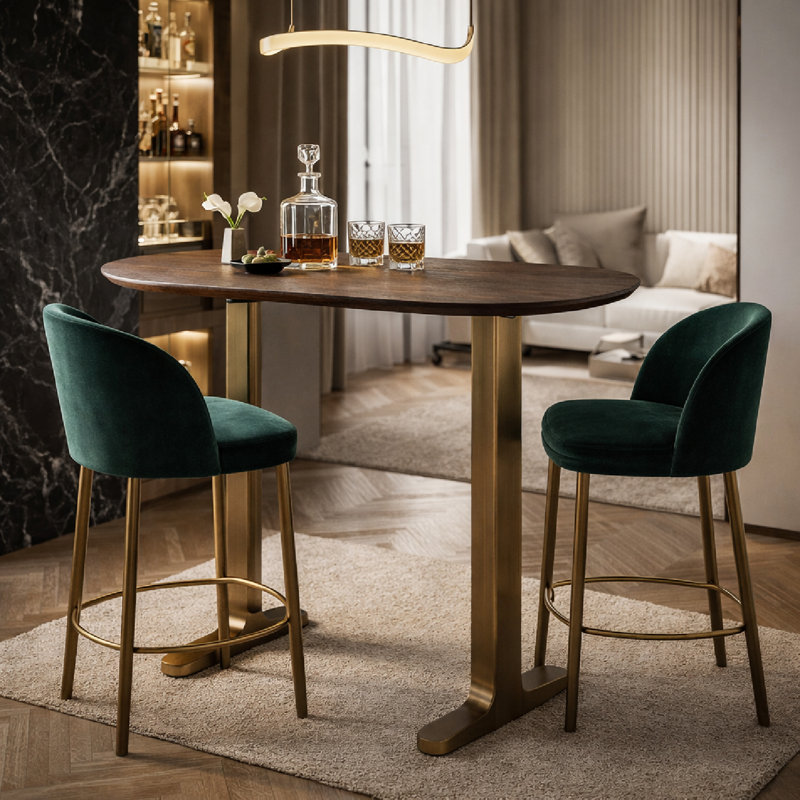 Revelin Oval Solid Wood Dining Table