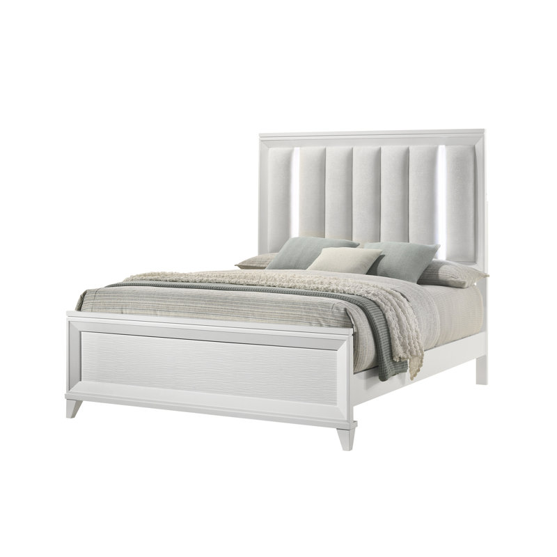 Ensemble de lit contemporain 3 pièces, Grand lit