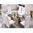 Trona Glass Top Metal Base Dining Table