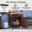 Chariot pour barbecue polyvalent avec plateau en acier inoxydable de qualité supérieure