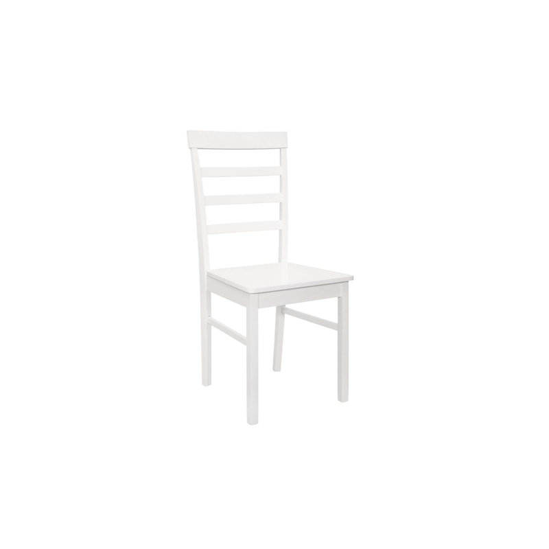 Diphda Solid Wood Dining Chair, White