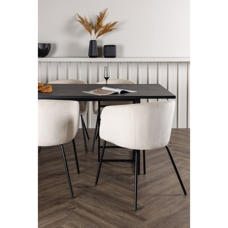 Northgate 6 - Person Dining Set, Black