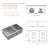 33" L x 19" W Undermount Stainless Steel 60/40 Double Bowl Kitchen Sink with Strainer, Sink Grid and Roll-up Rack-130071324