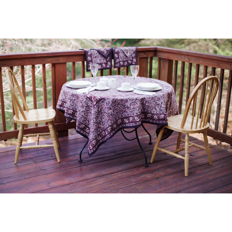 Earth Dabu Tablecloth, 60" W x 60" L
