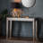 Kaliyah 118cm Glass Top Console Table