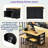 Large Rolling Kitchen Island With Drop Leaf, Power Outlet, Internal Storage Racks, 5 Open Side Racks, 2 Drawers, An Adjustable Shelf-1655004319