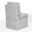 Chaise de salle à manger en chenille avec rangement et roulettes (ensemble de 6)-1192634307-1192634313