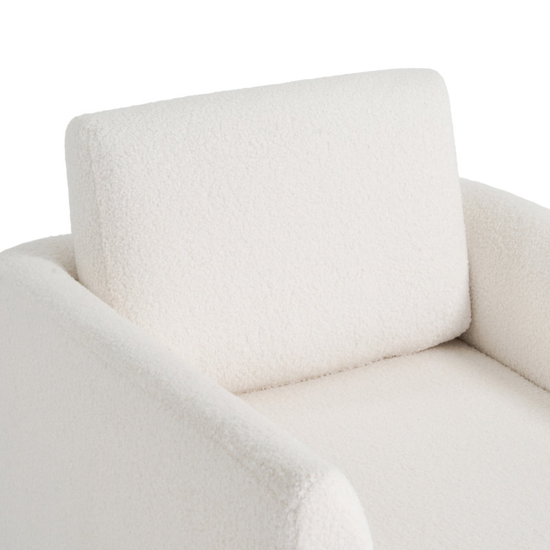 Fauteuil d'appoint pivotant à 360 °, Nounours crème