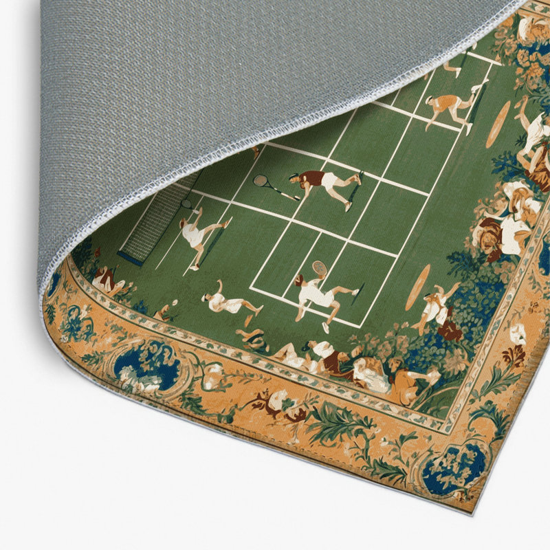 Tapis d'intérieur et d'extérieur brun français, Rectangulaire 8 pi x 10 pi