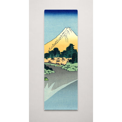 «The Reflection of Mount Fuji in Lake Misaka» (1830 - 1832) - art mural sur toile