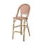 Tabouret de bar 29,5 po d'extérieur en rotin français avec structure en aluminium (ensemble de 2)-933698150