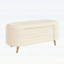 Banc rembourré avec rangement moderne et spacieux avec compartiment caché spacieux, parfait pour les chambres à coucher et les vestibules, beige-131685645-131685647
