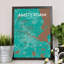 Amsterdam City Map - No Frame Print-795790694