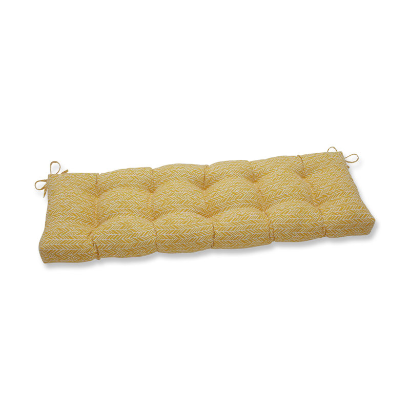 Coussin de siège intérieur / extérieur Dett, Jaune d'œuf, L 60 po