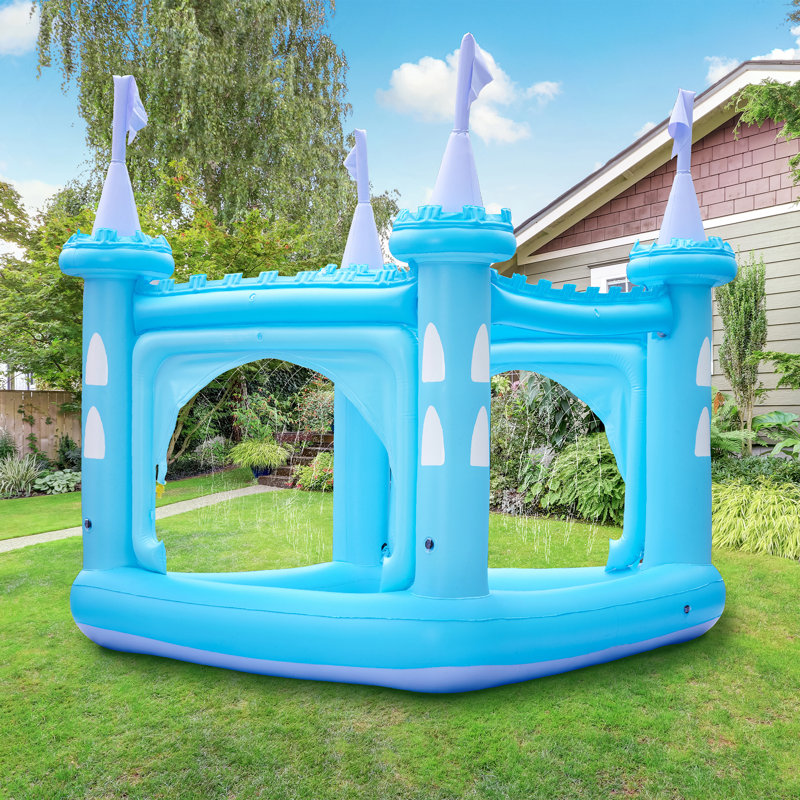  Water Fun Castle Inflatable Pool Outdoor Kids Games