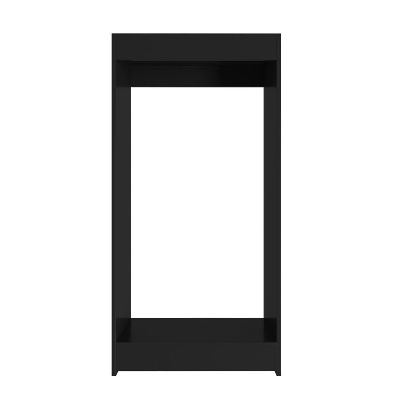 Double Hanging Closet Unit Closet System, Black, 46" x 22.5" x 14"