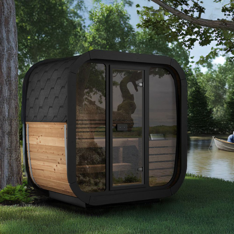 Saunalife Model Cube-Series Outdoor Home Sauna Kit (SL-MODELCL4G)