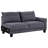Grey Loose Back Sectional Sofa