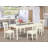 5 Piece Dining Set Includes a Rectangle Dining Room Table with Butterfly Leaf and 4 Wood Seat Chairs, Buttermilk & Cherry-1316549184-1266675453-1268764387