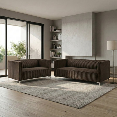 Joanie 2-Piece Velvet Living Room Set