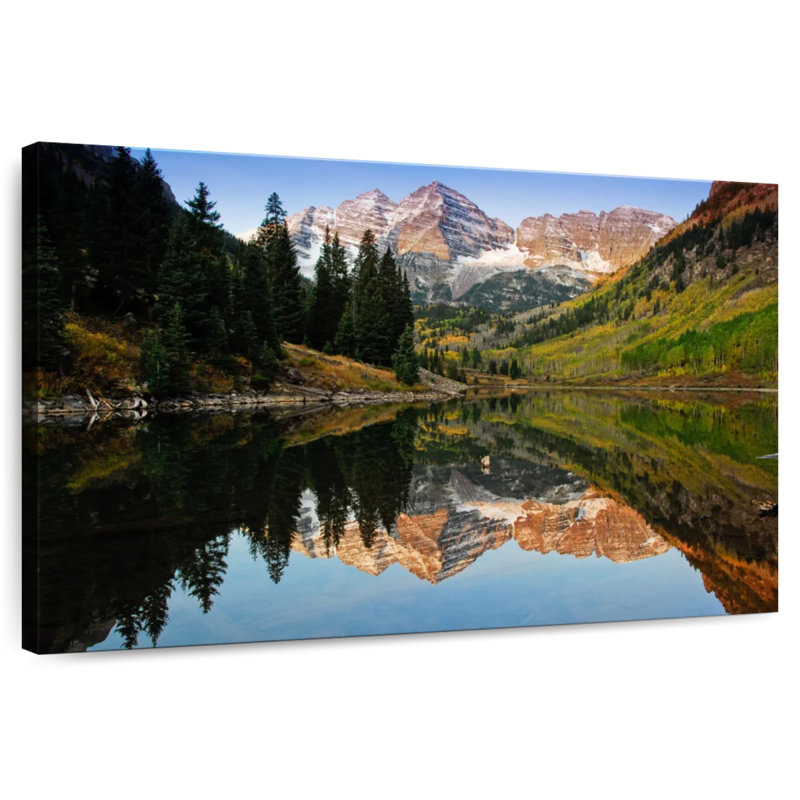 Paysage Alvord Loon Maroon Bells, H 26 po x l 39 po