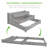 Rosselyn 3-Tier Fir Wood Raised Garden Bed Planter for Plants, Vegetables, Outdoor Gardening-1633160165