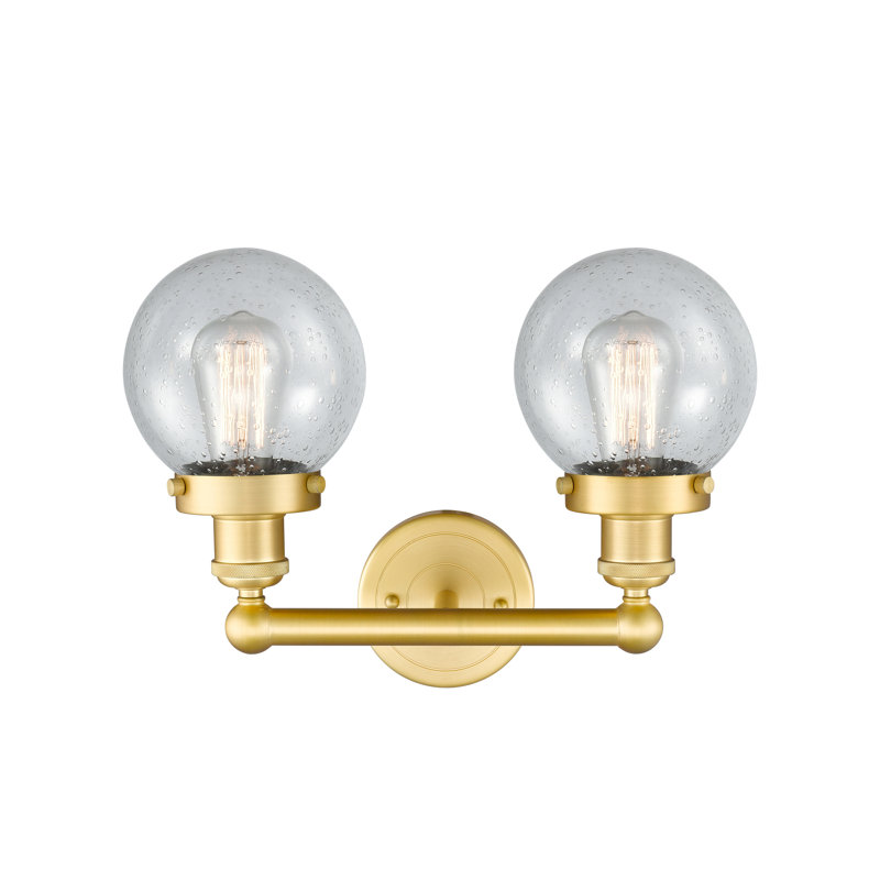 Alphonsa 2 - Light Dimmable Vanity Light, Mercury, Satin Gold
