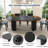 41"-78" Extendable Round/Oval Dining Table for 4-8 with Fluted Base-528551906