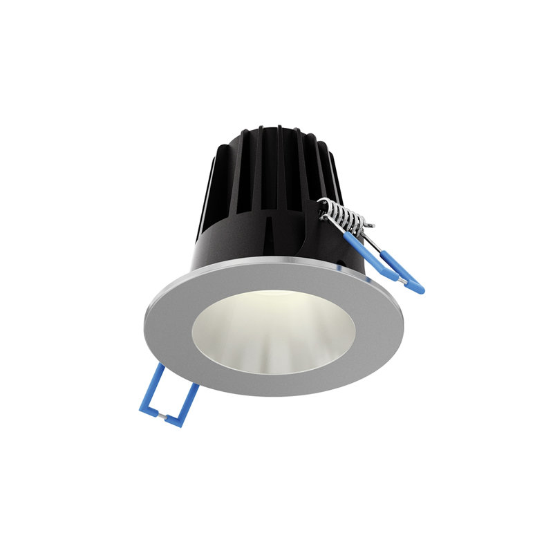 Panneau lumineux DEL rond 2 po, Nickel satiné