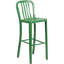 Tabouret de comptoir de 24 po en métal de qualité commerciale avec repose-pieds Carouthers par Flash Furniture-70482175-33123342