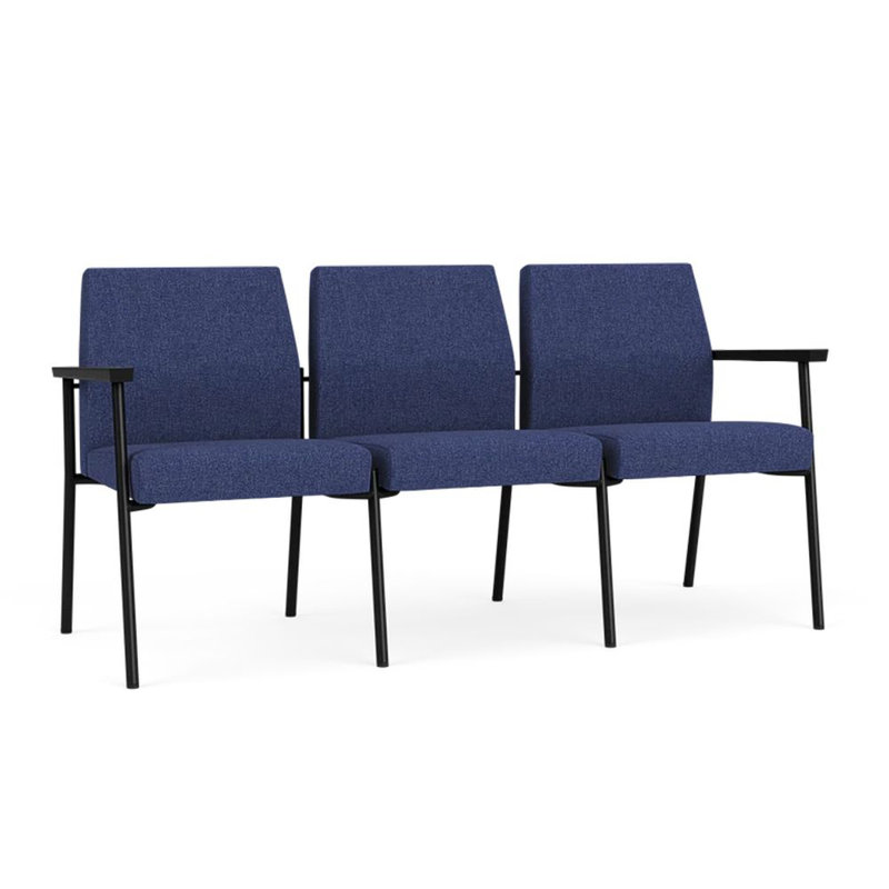 Lesro Siège en tandem à 3 Sièges Mystic, Noir, Amiral Archetype