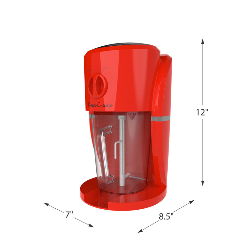 Machine à boissons glacées 32 onces - Mélangeur, mélangeur et broyeur à glace pour margaritas, pina coladas, Daiquiris, gâteries à glace pilée ou slushies par Classic Cuisine (rouge)
