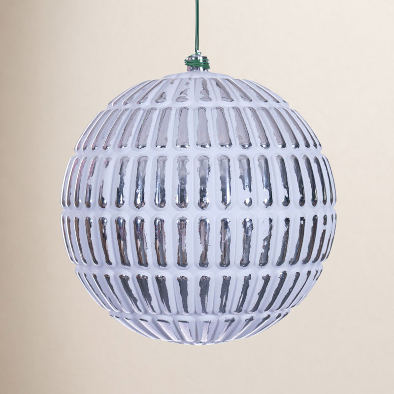 Boule, H 6 po x l 6 po x P 6 po, Argent