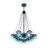 Chic Modern Gradient Glass Cluster Bubble Chandelier-145003313