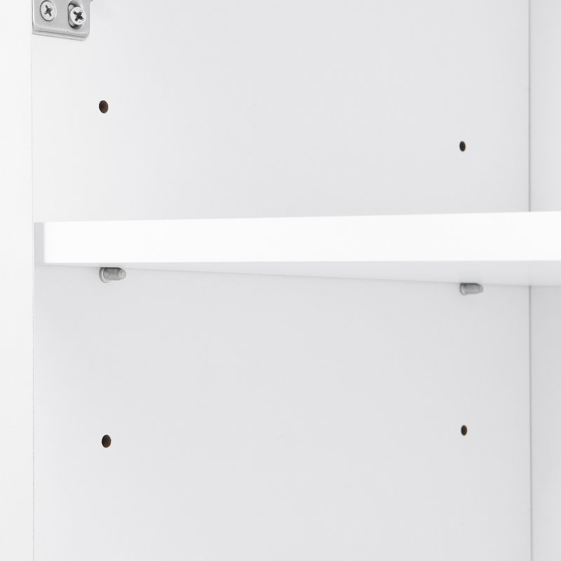 Meuble d'entrée moderne avec tiroir spacieux et structure stable, Blanc