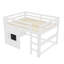 Lit mezzanine pour enfants avec tableau coulissant-484275670-484275671