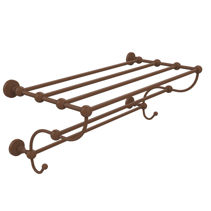 Beresford Metal Bracket Shelf, Antique Bronze, 12" H x 36" W x 14' D