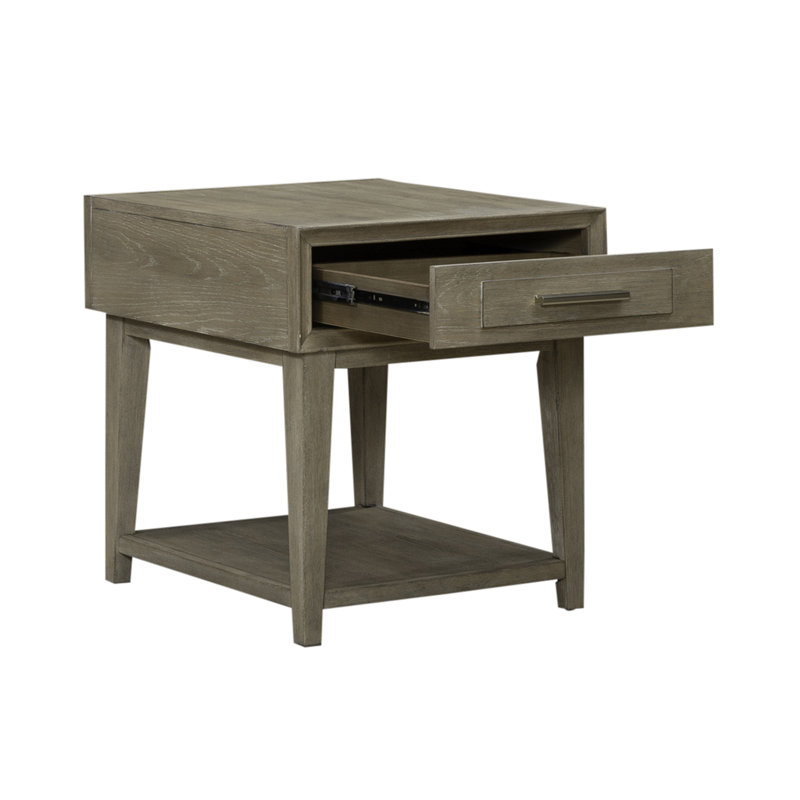 Chantee End Table w/ 1 Drawer & Bottom Shelf