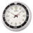 QXA849ALH Heritage Design Clock, Silver-Tone-1579887221