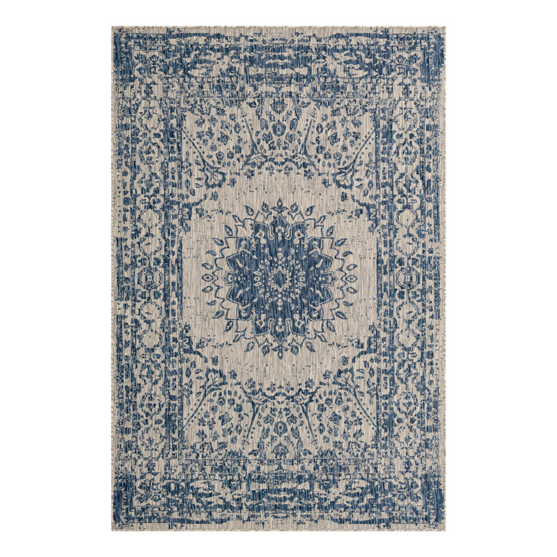 Ornate Lamotte Indoor/Outdoor Area Rug, Rectangle 6'1" x 9'