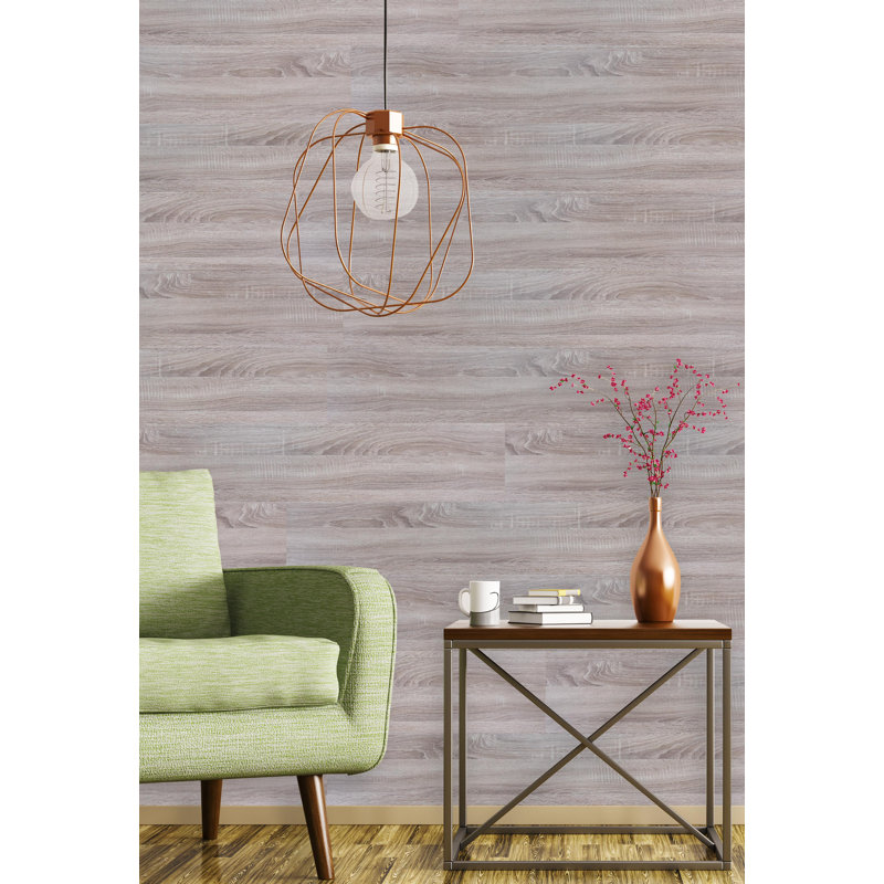 Panneau mural en bois d'ingénierie 8,25 po x 96 po, Brun