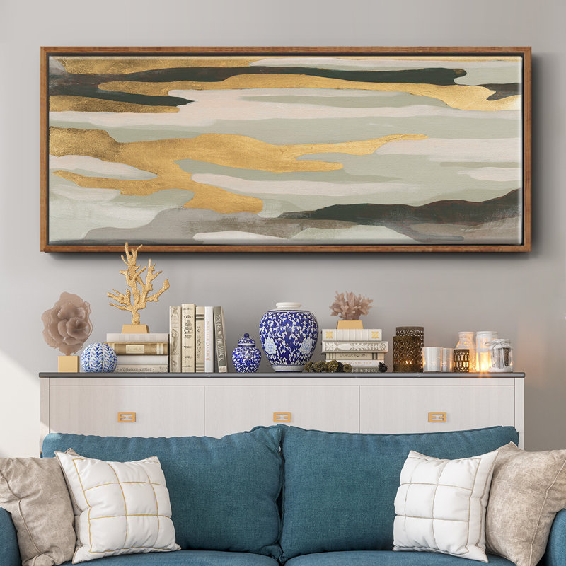 Golden Valley Sands II - toile encadrée, H 20 po x l 50 po