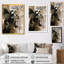 Art mural abstrait sur toile, chaos noir moderne - Chaos noir IV-1644996985-1644996967