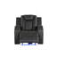 Fauteuil inclinable électrique à DEL en similicuir-1640981945