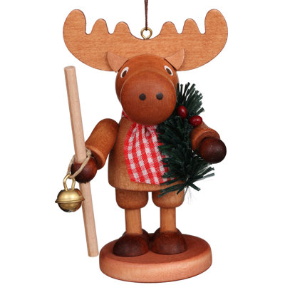 5'' Wood Animals Hanging Figurine Ornament
