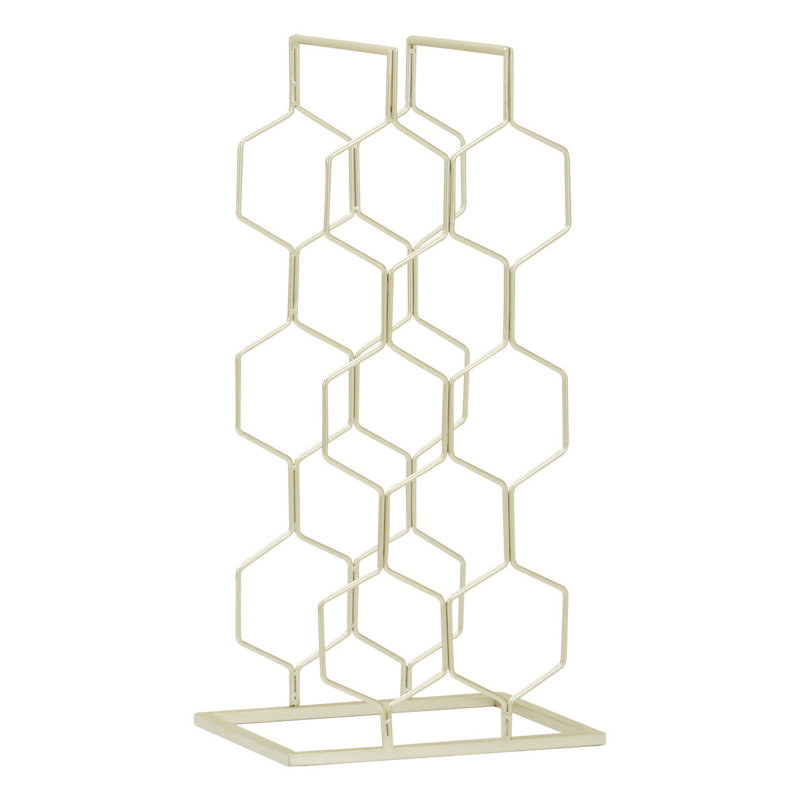 GrangeoverSands Tabletop Wine Bottle Rack in Golden