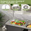 Table de gril d'extérieur avec évier - acier inoxydable 304, chariot mobile